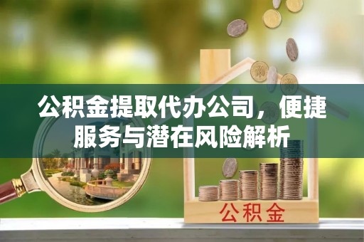 罗庄公积金提取代办公司，便捷服务与潜在风险解析