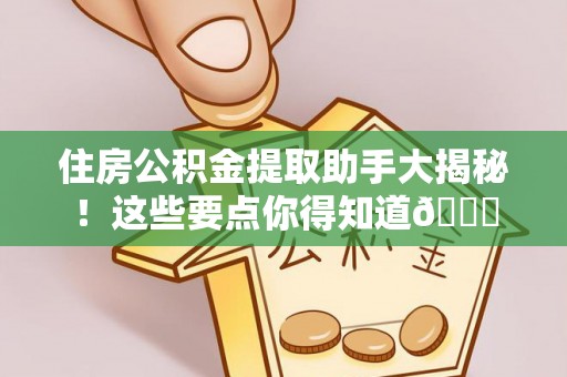 罗庄住房公积金提取助手大揭秘！这些要点你得知道😎