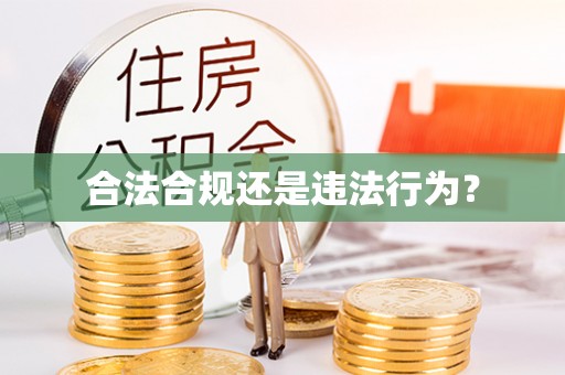 罗庄合法合规还是违法行为？